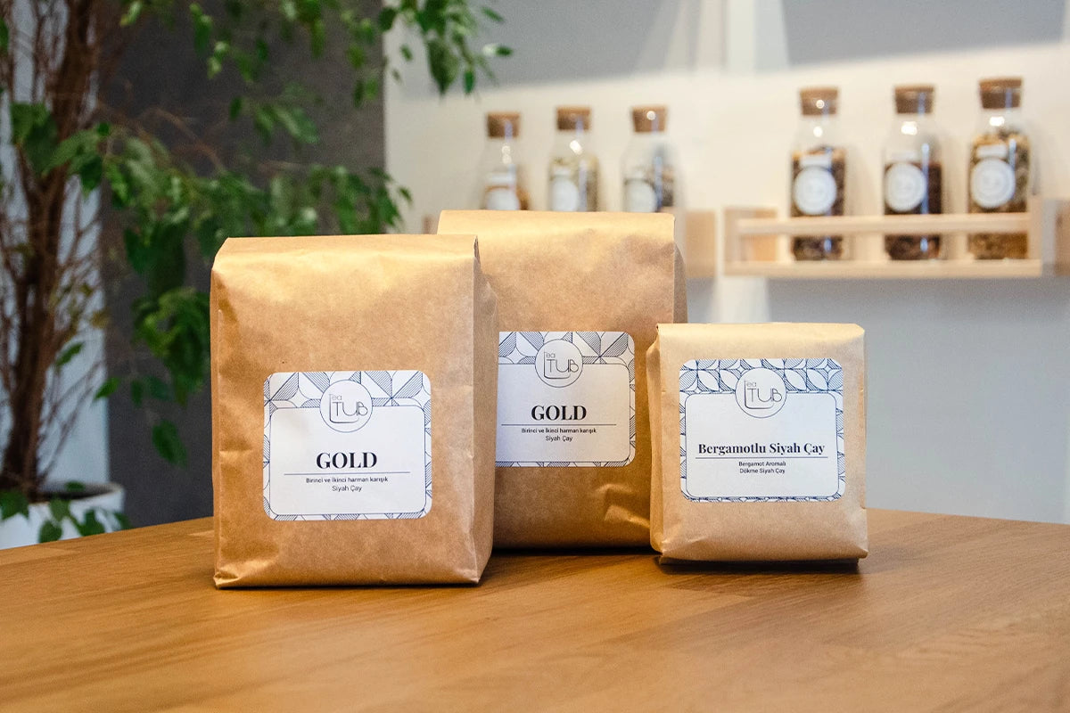 Gold Siyah Çay Seti - teatub